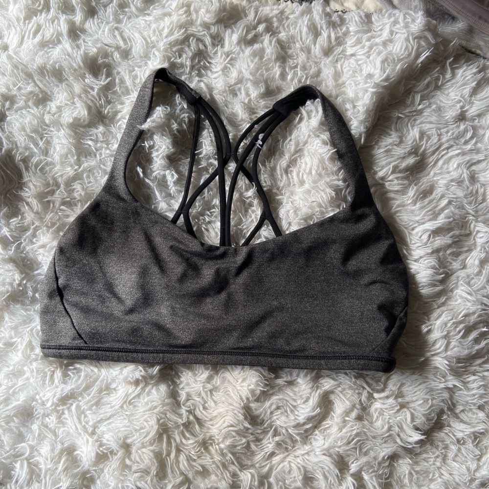 Lululemon Free to be Zen bra- Heathered Black Size 6
